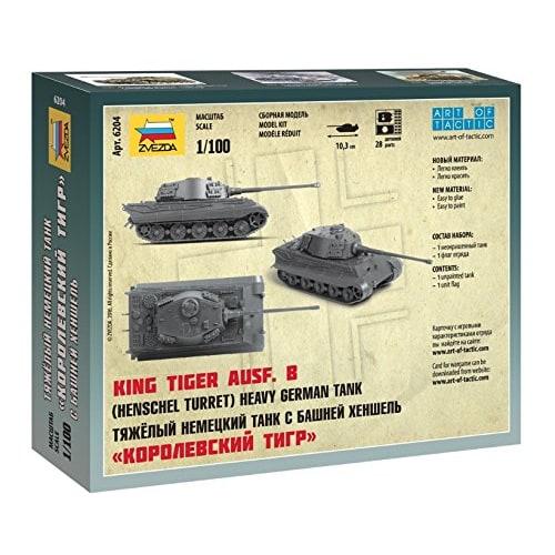 Zvezda 1/100 German Heavy Tank King Tiger Henschel Turret Plastic Model ZV6204