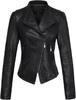 Biker Real Soft Handmade Black Leather Jacket Women 100% Lambskin Motorcycle