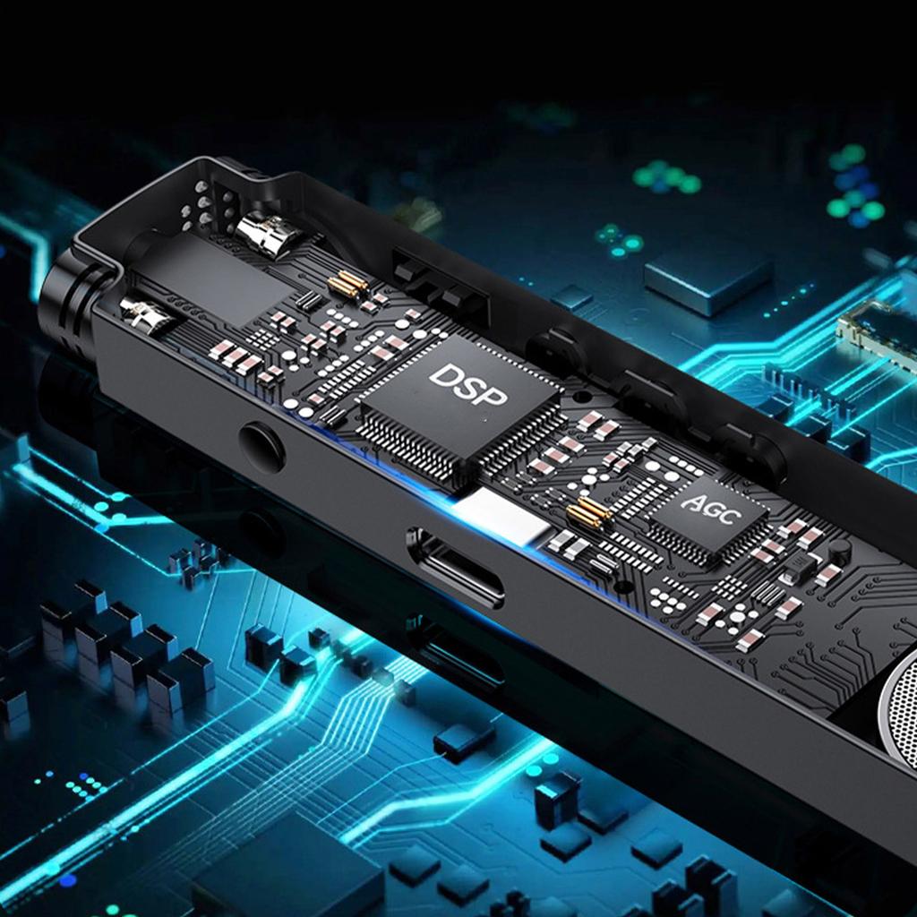 Профессиональный диктофон HD шумоподавление одна кнопка четкая запись голосовое управление студенческий бизнес воспроизведение музыки