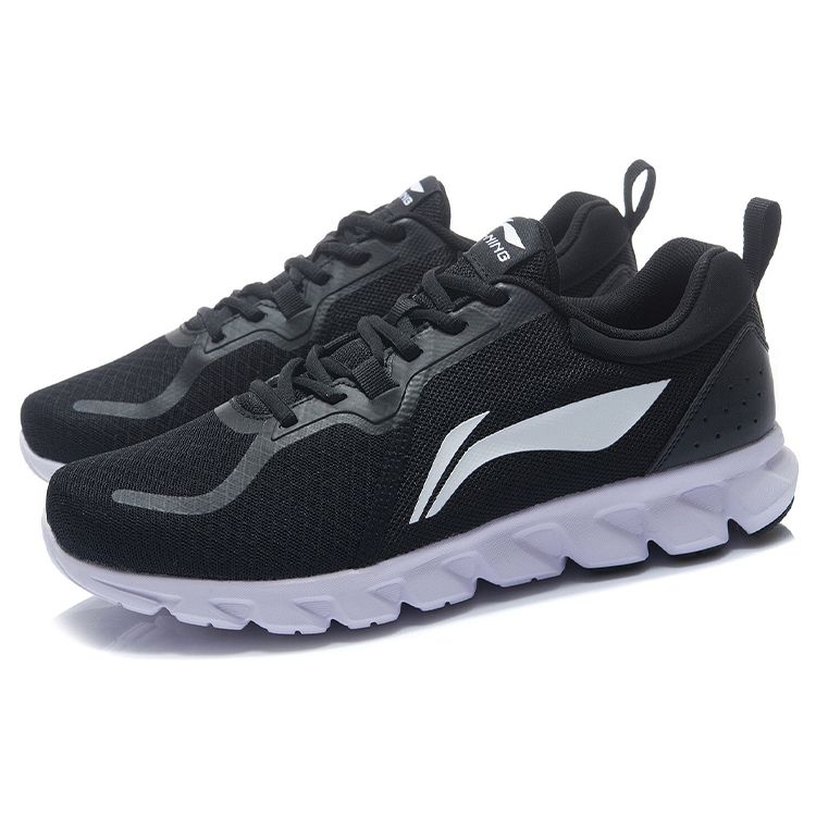 Li Ning Амортизирующие кроссовки с низким верхом для бега Мужские кроссовки Черные ARHR203-6