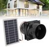 12V 10W Waterproof Dual Flange Solar Exhaust Fan for Camping & Greenhouses