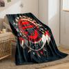 Arsenal Logo Black Designed Flannel blanket for bedroom, living room, sofa, and nap
