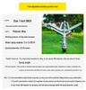 1" 360° Zinc Alloy Rotary Sprinkler for Irrigation in Lawns, Farmlands, and Gardens