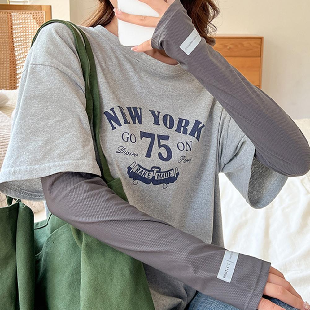 Unisex Ice Arm Sleeves Sunscreen Headscarf Elastic Driving Gloves Outdoor Protection Arm Cover Sleeves Lightweight Breathable