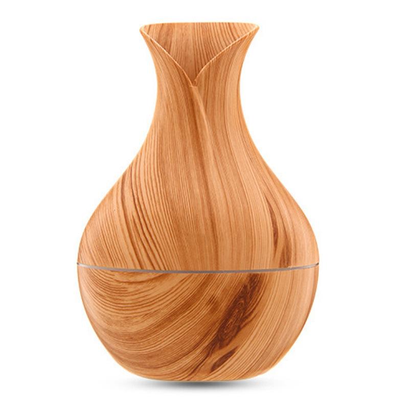 200ML Wood Grain Essential Oil Diffuser Air Humidifier USB 7 Color Light Spray Aromatherapy Humidificador for Home Office Car