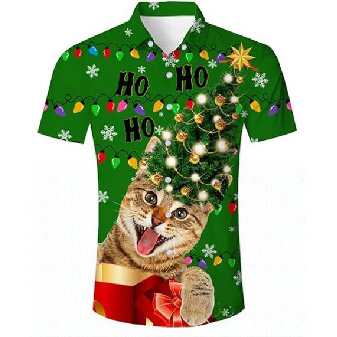 Summer Men's Hawaiian Fun Abstract Short Sleeve Shirt
