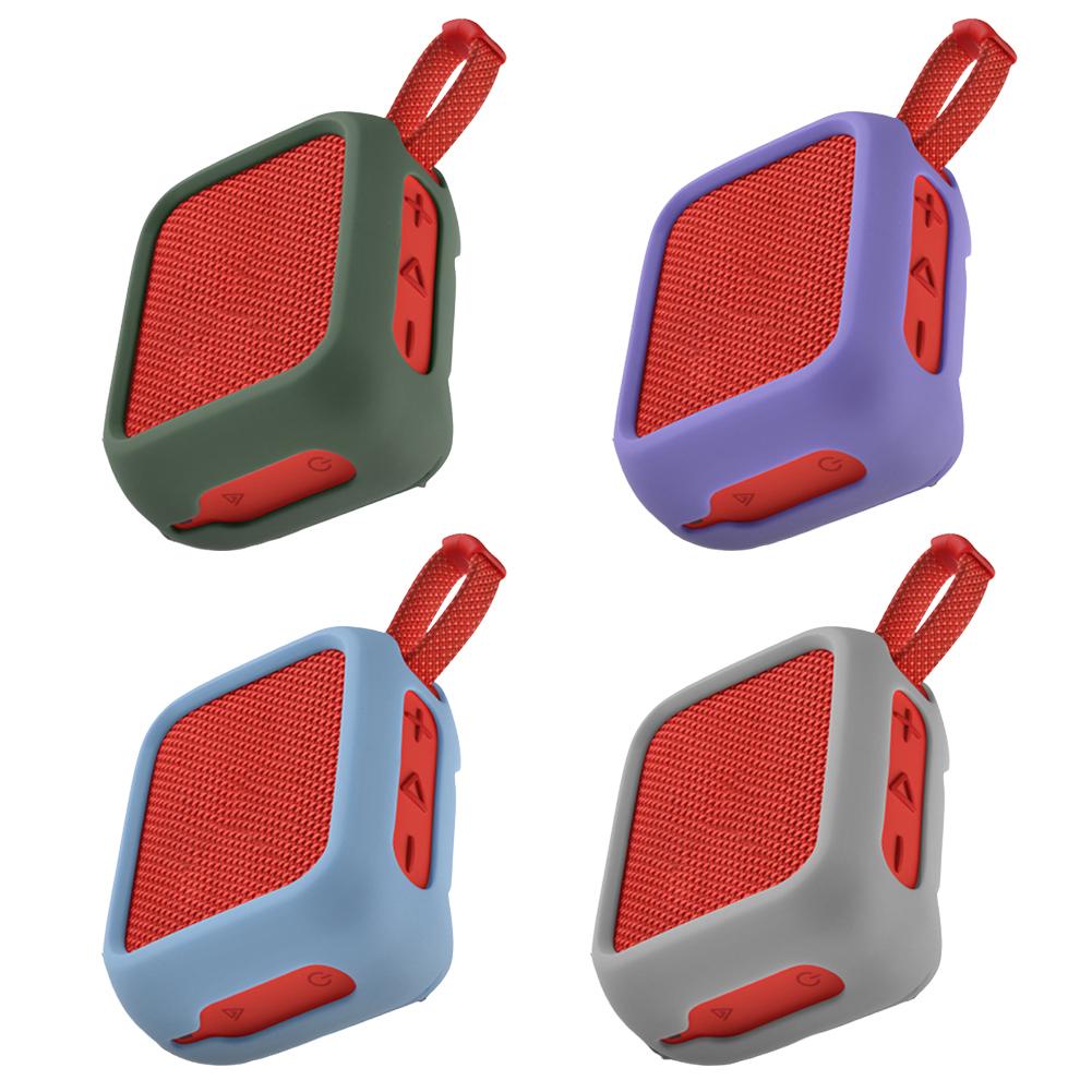Silicone Case Protective Cover Shockproof Speaker Cover Travel Carrying Pouch Portable Speaker Case for JBL Go 4 Speaker