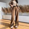 Women's Suit Pants Women's Pants Spring and Autumn New Thin Straight Casual Pants High Waist Drooping Wide Leg Pants