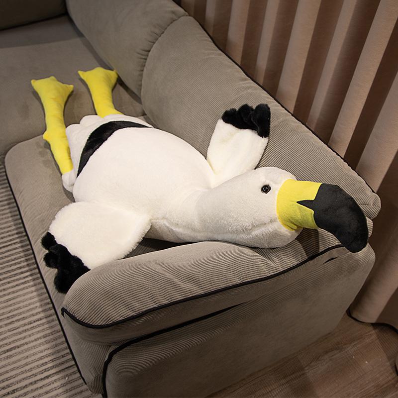 Большая кукла-фламинго Мягкая игрушка Большая подушка Сердце девочки Тряпичная Ножка кровати Подарок на день рождения Рождество Плюшевые игрушки