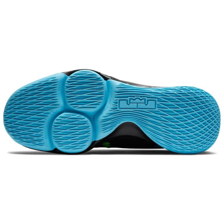 Nike LeBron Witness 5 EP 'Black Light Blue Fury' (Unisex) Black / Green Strike / Light Blue Fury / Lagoon Pulse Basketball Shoes CQ9381 004