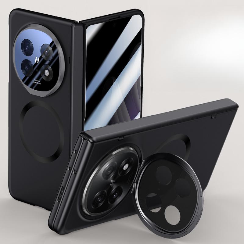 Suitable for Oppofindn5 Phone Case Film, Integrated Magnetic Matte N5 Lens Bracket, Fully Wrapped Spring Hinge, Business