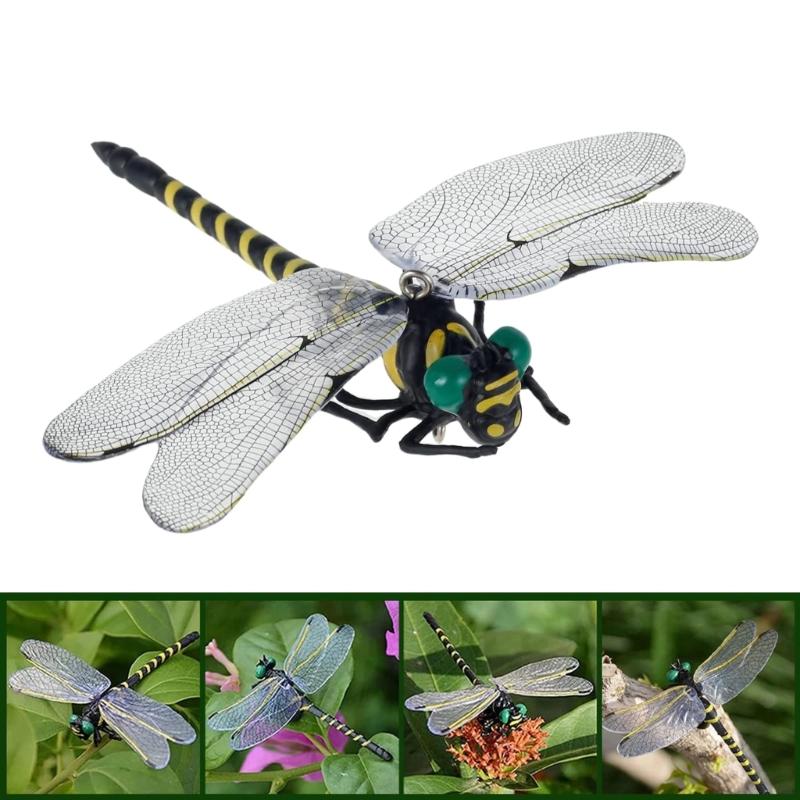 Simulation-Dragonfly Insect Model Mosquito-Repellent Outdoor Hanging Ornament for Camping Hiking Repellent-Fly Tool