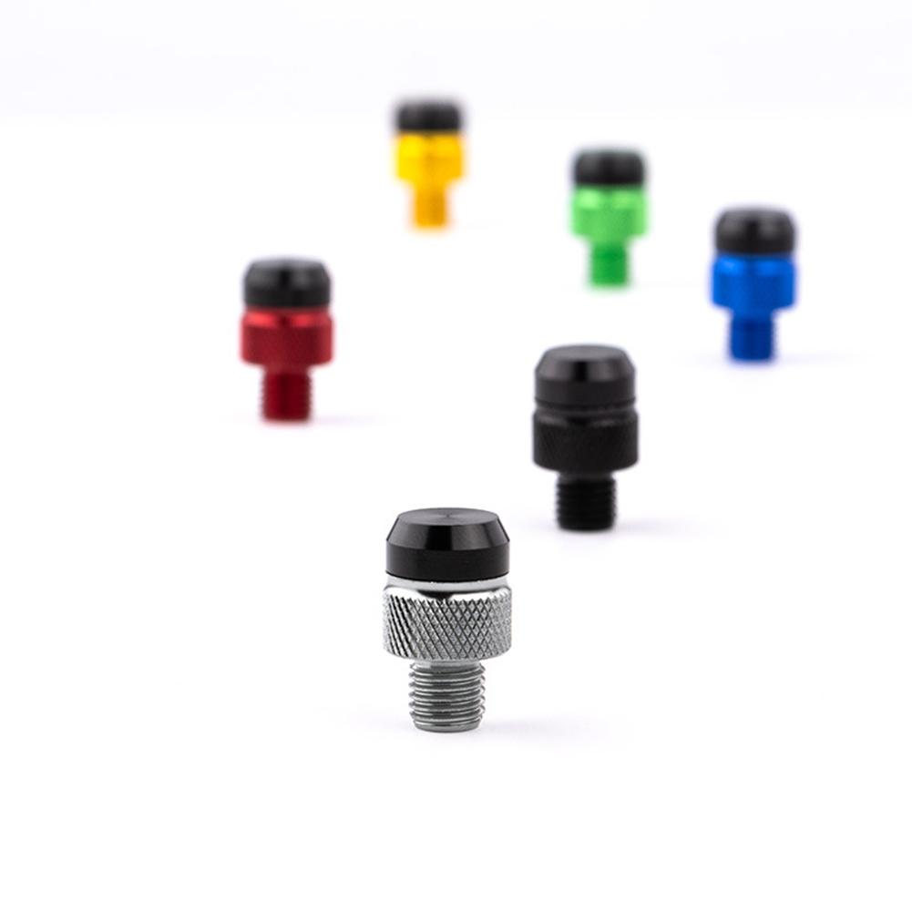 2Pcs M10 CNC Aluminum Motorcycle Rear View Mirror Hole Plugs Screws Rearview Mirror Anti-Rust Holder