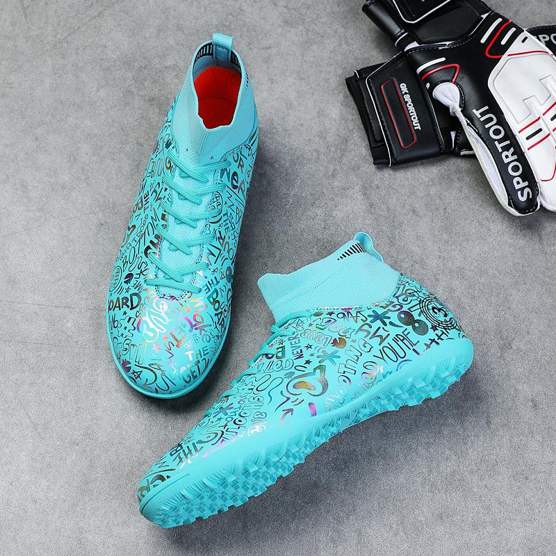 Мужские/женские футбольные бутсы из пяти резиновых материалов с мягкой подошвой и короткой ручкой производства Lammers Кожаные футбольные бутсы Детские футбольные кроссовки