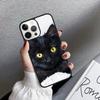 Черный кот Сверкающий глаз Чехол для телефона Cover Для iPhone 17 Air 16 15 14 plus 12 13 pro max coque Оболочка Fundas