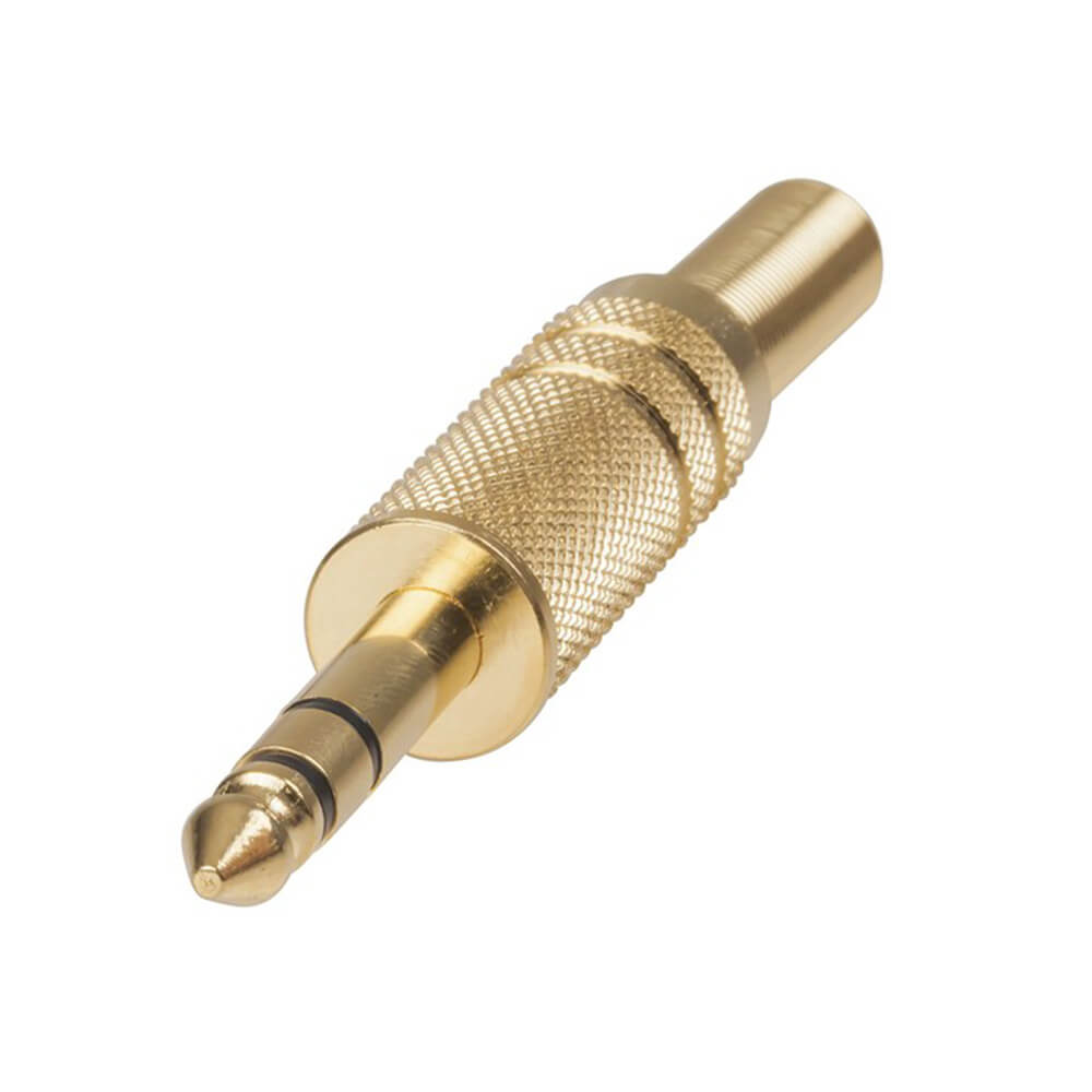 Stereo Plug with Spring 6.5mm (Gold)