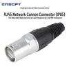 ENSGPY IP65 Водонепроницаемая коробка сетевого интерфейса RJ45 с хрустальным разъемом и разъемом Cannon для микшеров в летном кейсе.