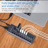 USB 3.0 концентратор розетка коммутатор 10 портов концентратор Multi-tap Multi-ports док-станция зарядное устройство несколько источников питания тип C