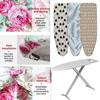 Floral Pattern Ironing Board Cover Elastic Ironing Heat Shield for Ironing Table Accessories