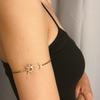 Retro Alloy Punk Hollow Out Geometric Shape Arm Chain Bracelet