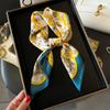 70 * 70cm New Silk Small Square Scarf For Women'S Neck Protection Professional Scarf Versatile Hair Tie Headscarf Scarf