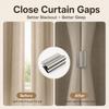 10/20 Pairs Stainless Steel Magnetic Curtain Closure Clips No Drill Light Blocking Fasteners for Bedroom & Living Room