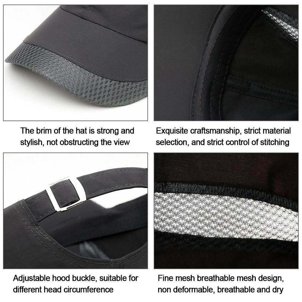 Waterproof Quick Dry Outdoor Space Sun Hat Mesh Baseball Cap Snapback Hats