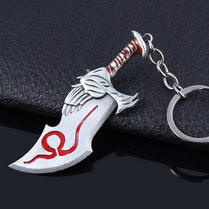 Новый God of War 4 Кratos Меч Брелок Подвеска Брелок Ювелирные изделия Мужчины и Женщины Брелок для ключей автомобиля Аксессуары