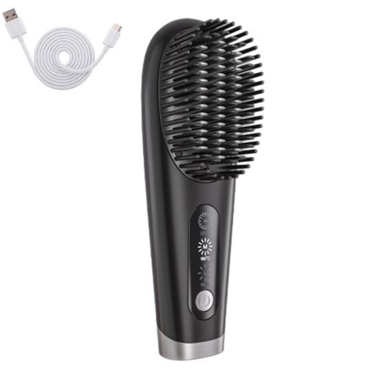 Портативный выпрямитель для волос, 3 температуры, быстрый нагрев, USB аккумулятор, отрицательные ионы, горячая щетка, электрическая расческа для укладки вьющихся волос