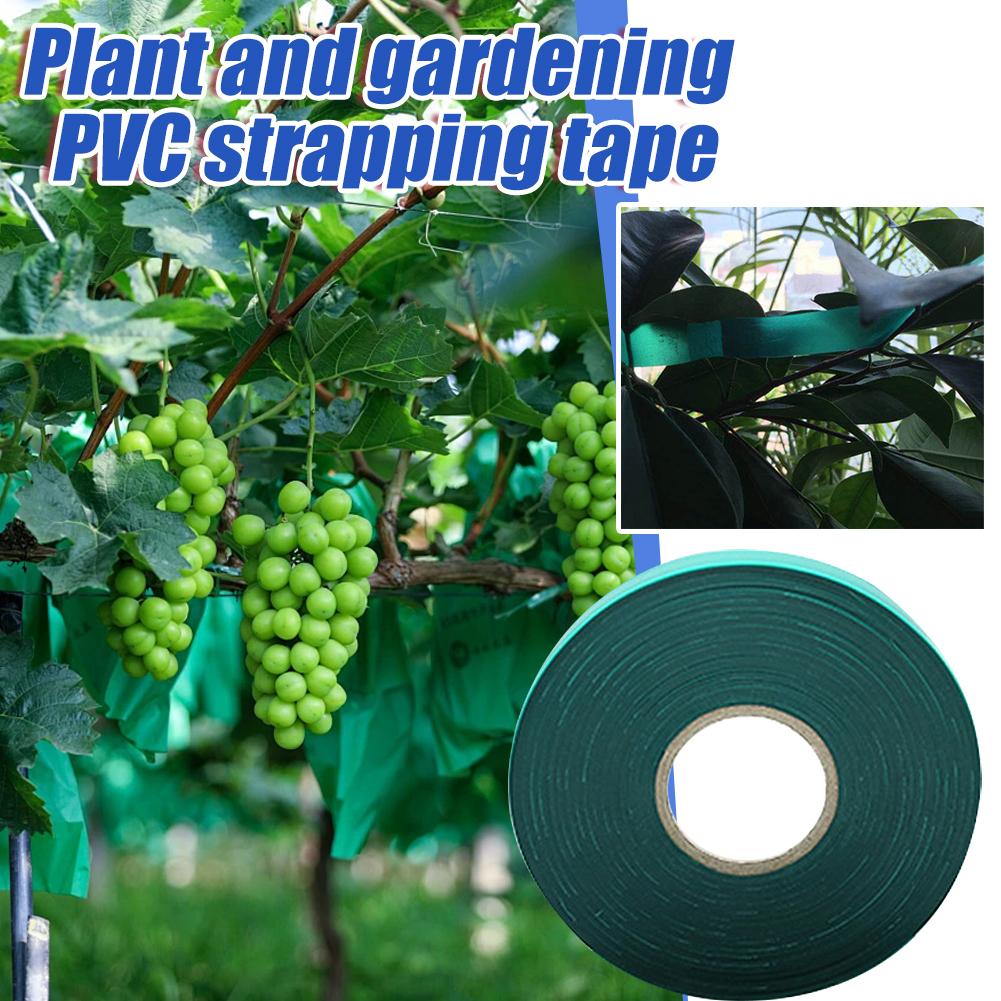 Nursery Plant Strapping Ribbon For Branches Tree Tape Roll Stretch Garden Flowers Indoor Outdoor Greenhouse Green Garden Tape