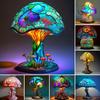 Mushroom Plant Table Lamp Night Light Soft Glow Flicker Free