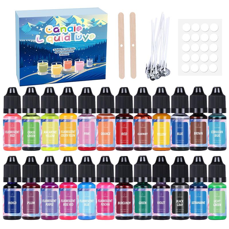 1 комплект восковых красителей для свечей, пигмент для мыла, ароматерапия, жидкий краситель, сделай сам, смола Hademade, ремесло, изготовление ювелирных изделий, окраска