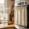 Lace Oven Door Curtain Tassels Kitchen Cabinet Curtains No Drill Stove Decor Valance  Kitchen Decor