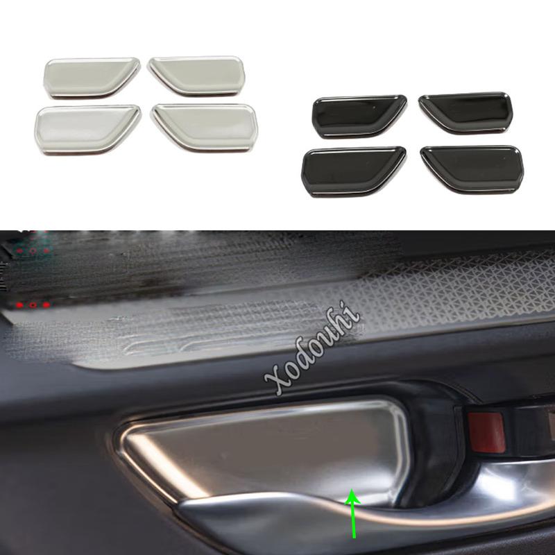 Stainless Steel Car Inner Door Bowl Sticker Trim Decoration Cover Armrest Handrail For Honda CRV CR-V 2024 Accessories