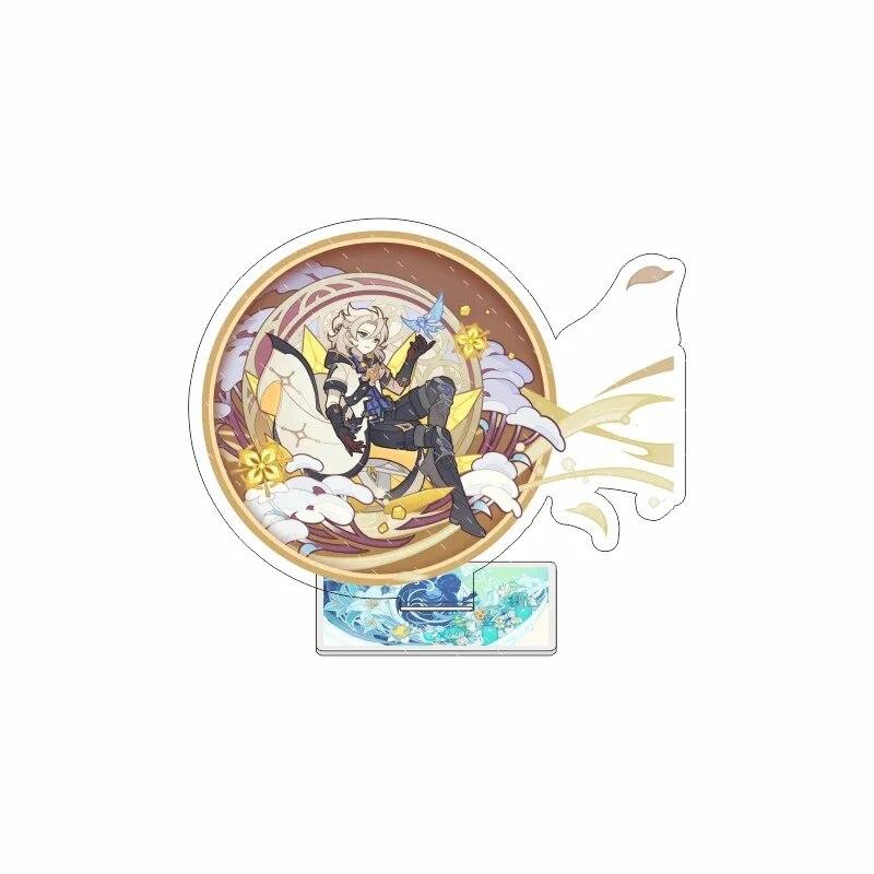 Фигурка аниме Genshin Impact Scaramouche Zhongli Hutao Xiao Kaeya, акриловая подставка, модель, тарелка, декор для стола, стоящий знак, подарки для фанатов