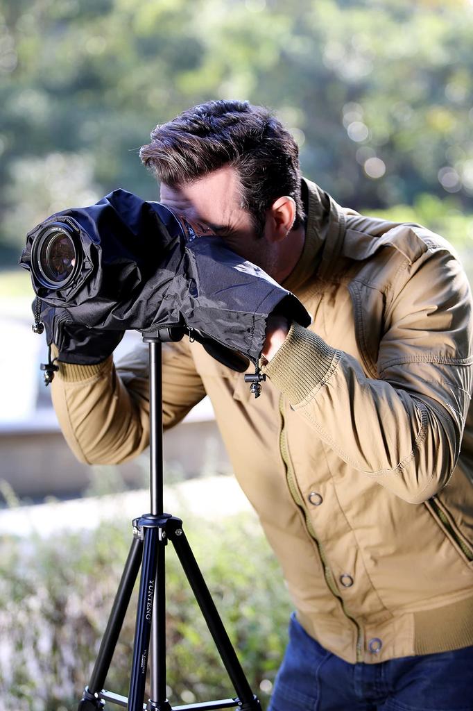 JJC Чехол от дождя для камеры Водонепроницаемый дождевик для камеры Размер объектива Защита от дождя Canon EOS 5D Mark IV III 5DSR 6D 7D II R5 R6 R7 R10 Rp Ra R SX70 SX60 SX540