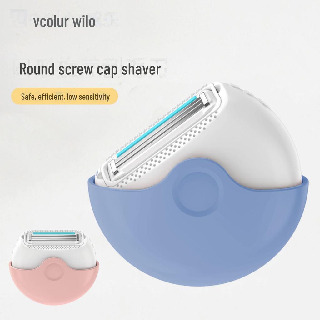 Wilo Three-Layer Rotary Razor: Unisex Hair Removal for Arms, Legs, Armpits & Intimate Areas.