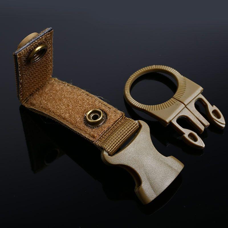 Тактический крючок для бутылки с водой из нейлоновой ленты, многофункциональный рюкзак с пряжкой, быстрое крепление для бутылки с водой, портативный EDC