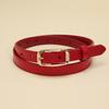 Elegant Cowhide Leather Ladies Fashion Belt With Alloy Pin Closure Work For