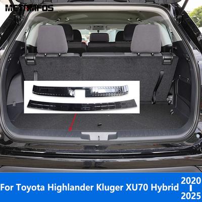 Аксессуары Для Toyota Highlander Kluger Hybrid -2024 2025 Задний Багажник Бампер Подножка Дверь Багажника Порог Защитная Накладка от Царапин