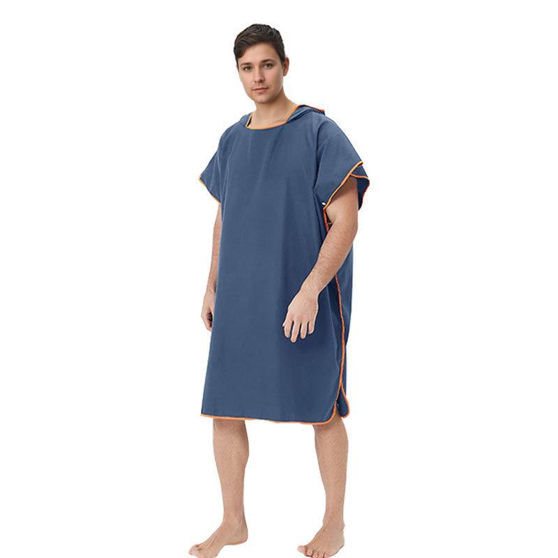 Взрослое пляжное полотенце/накидка из микрофибры с капюшоном для быстрого высыхания