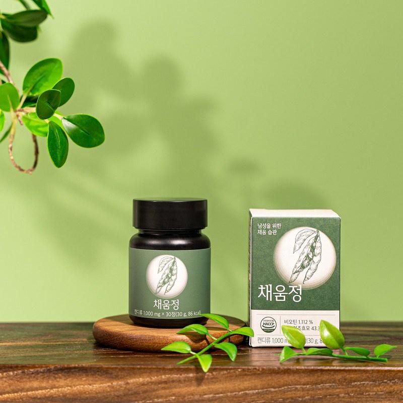 Filling habits for men "Chaeumjeong" Contains black beans, beer dried yeast, fish collagen, 30 tablets, 5 pieces