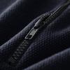 Men's Half Zipper Thickened Warm Knitted Sweater with Cashmere and Mulberry Silk
