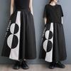 Summer Print Loose Plus Size Patchwork Skirt for Women