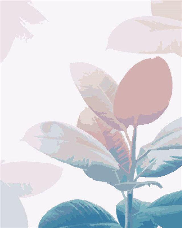 RUOPOTY Картина маслом по номерам, пейзаж с листьями, акриловая рамка «сделай сам», на холсте, настенная картина по номерам для гостиной