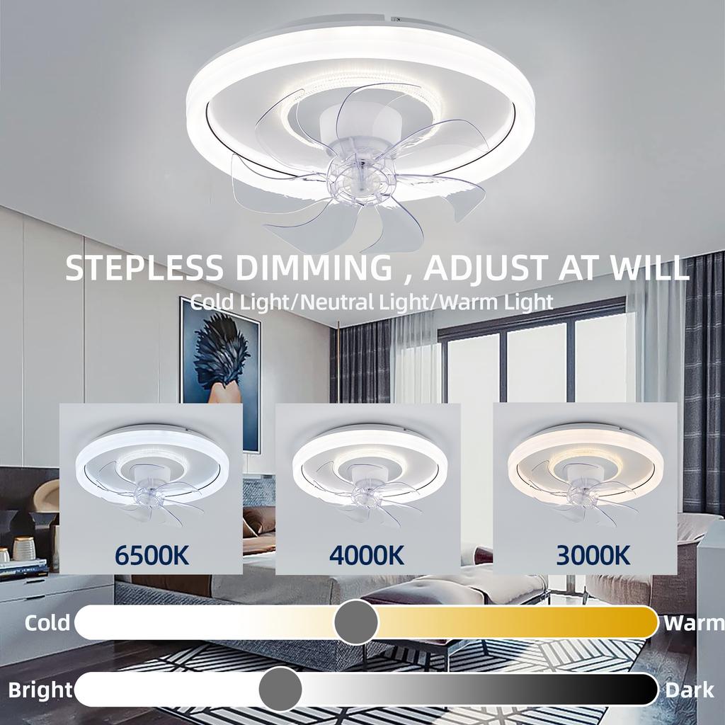 Newest Ceiling Fans Light 360° Moving Head Fan with Remote Control Led Ceiling Lamp for Living Room Dining Room Bedroom Hot