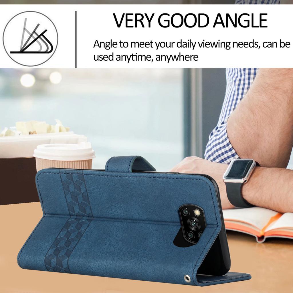 Straight Line Diamond Knurling PU Leather Wallet Card Bag Phone Case For Xiaomi Redmi Series.Poco C51,C50,C65,M3,M4,M5,Mi 11,12,13,Redmi Note 12...