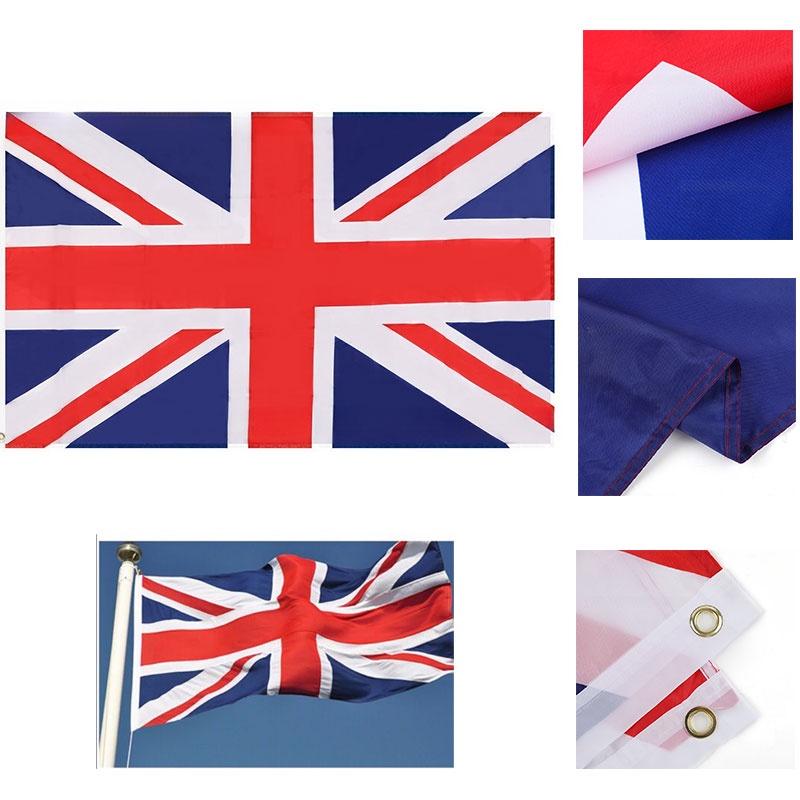 Премиальный декоративный баннер с британским флагом для праздников 90см Х 150см