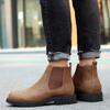 Модные мужские ботинки из натуральной кожи, универсальные, новые, без застежек, мужские туфли, модные мужские ботильоны, роскошь для мужчин, классические мотоциклетные ботинки