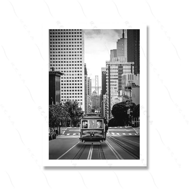 Винтажная Эйфелева башня, холст, картина, домашний декор, скандинавский черный и белый, модное искусство, европейская уличная сцена, ретро принт постеров